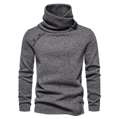 Men's Coziness: Cascading Collar Sweater