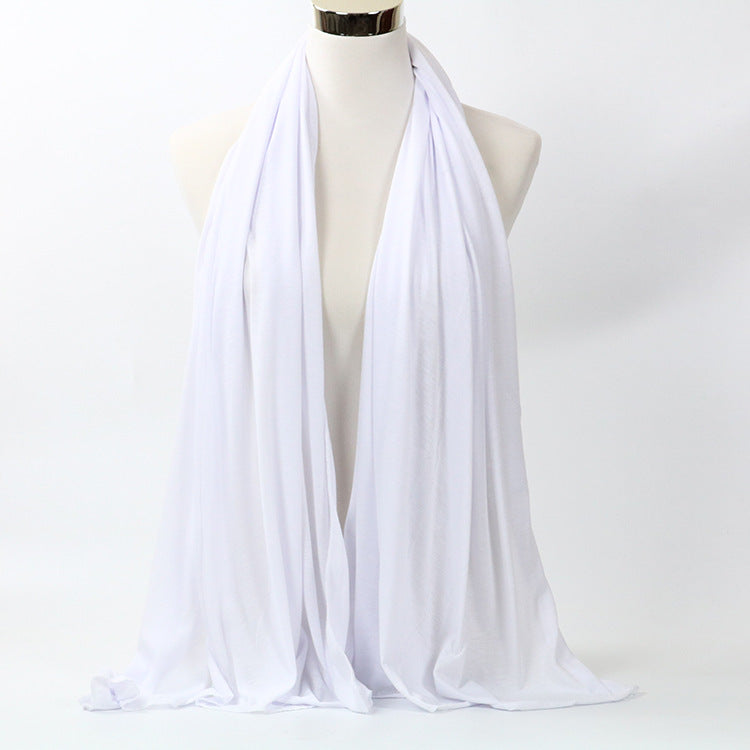 Monochrome Cotton Jersey Scarf