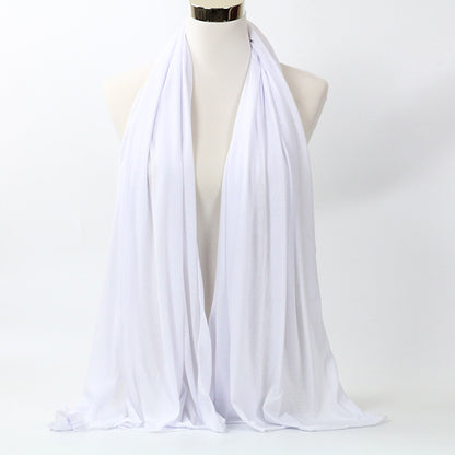 Monochrome Cotton Jersey Scarf