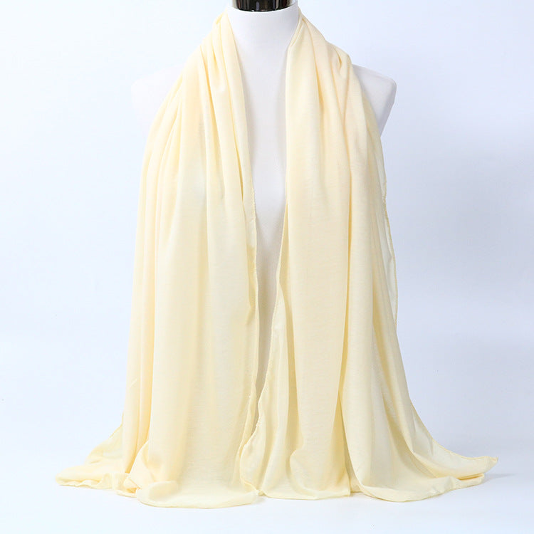 Monochrome Cotton Jersey Scarf