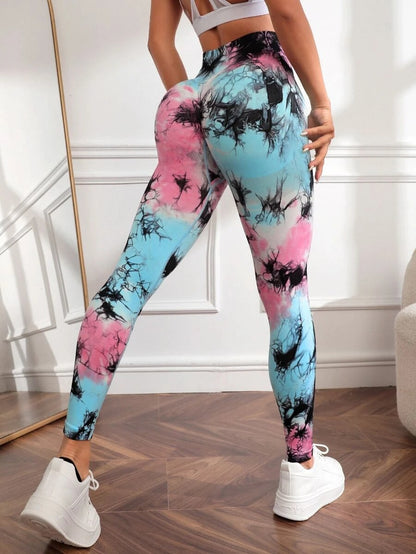 Tie-Dyed Fitness Yoga Pants: Trendy Comfort