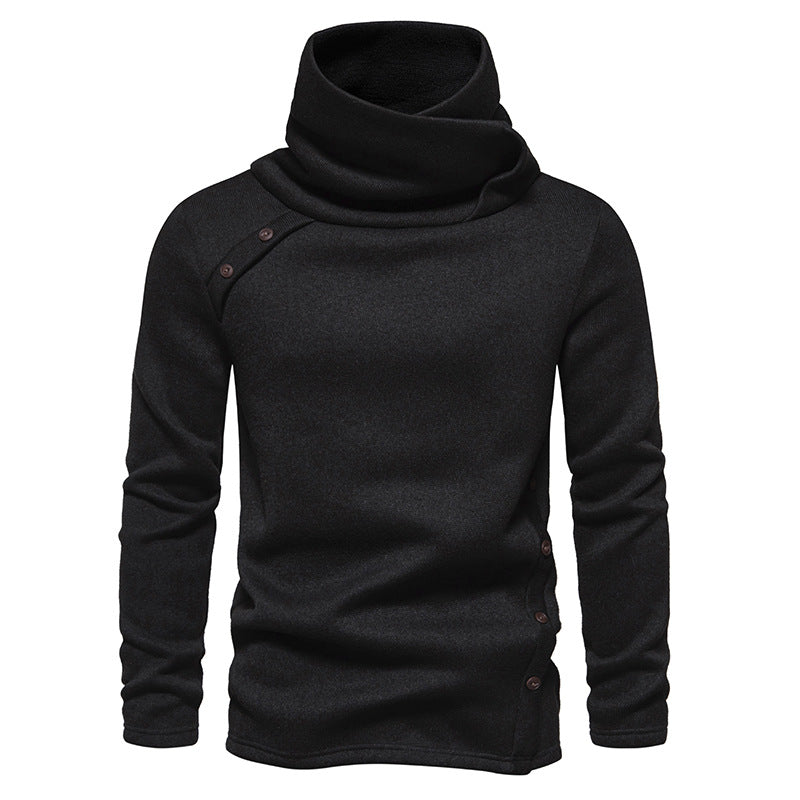 Men's Coziness: Cascading Collar Sweater