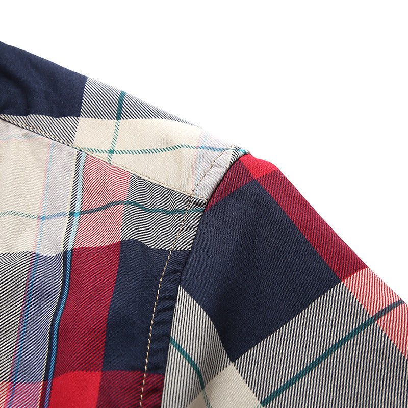 Men's Casual Check Cotton Shirt