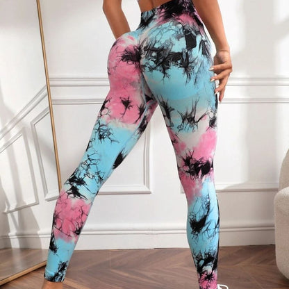 Tie-Dyed Fitness Yoga Pants: Trendy Comfort