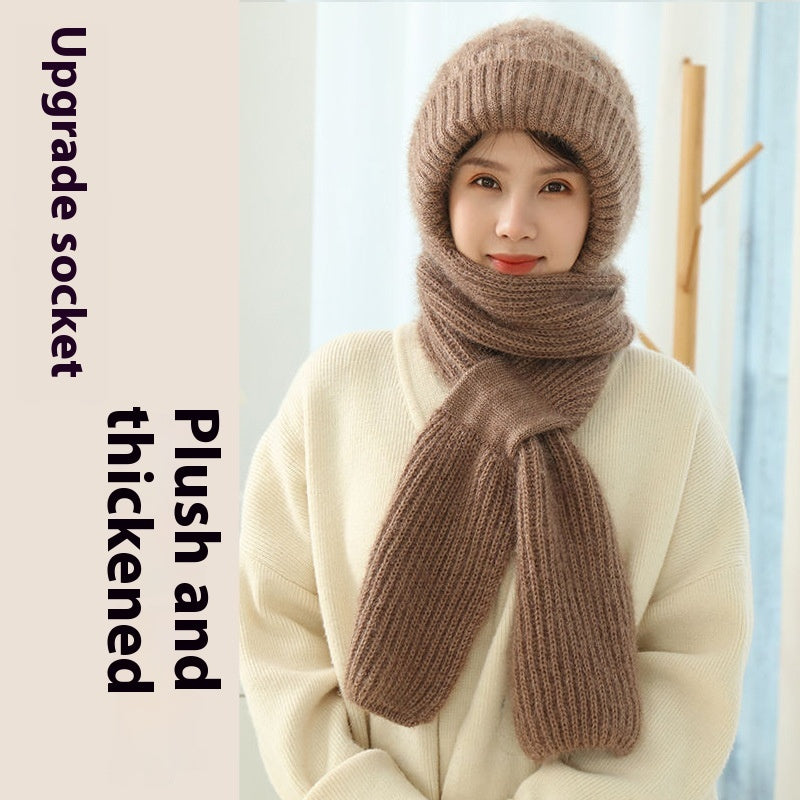 Lush Wool Hat & Scarf Double Layered for extra warmth