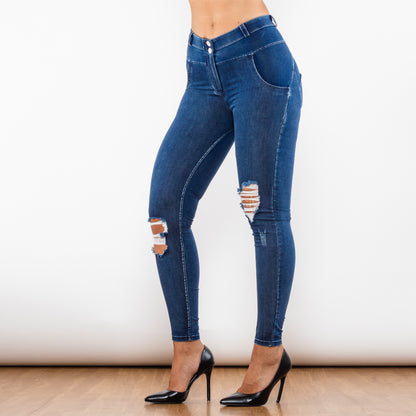 Stylish Comfort Shascullfites Melody Blue Jeggings