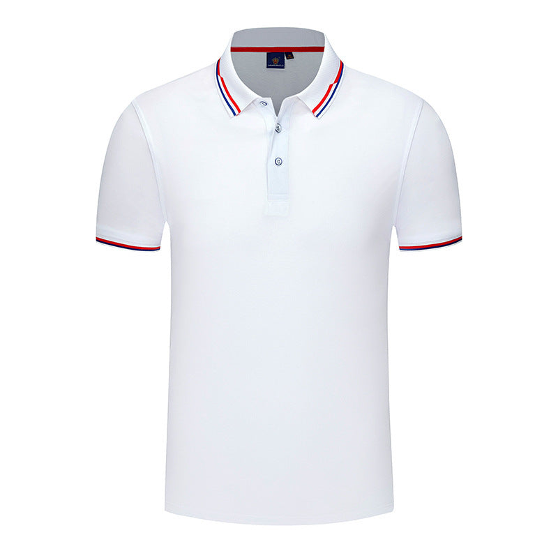 White Mulberry Silk Short Sleeve Polo Shirt