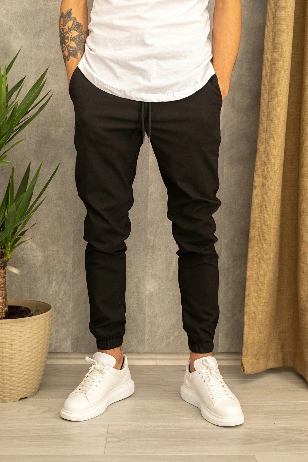 Men's Casual Trousers Suit Fabric Trousers