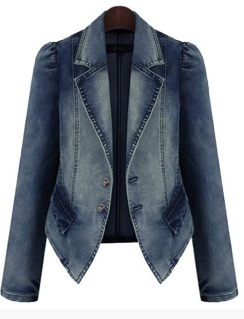 Plus Size Women's Denim Jacket