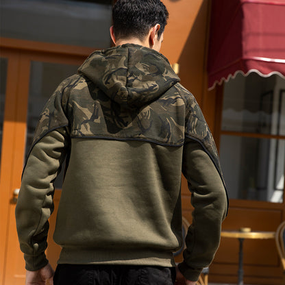 Men's Camouflage Fleece Pullover Sweater