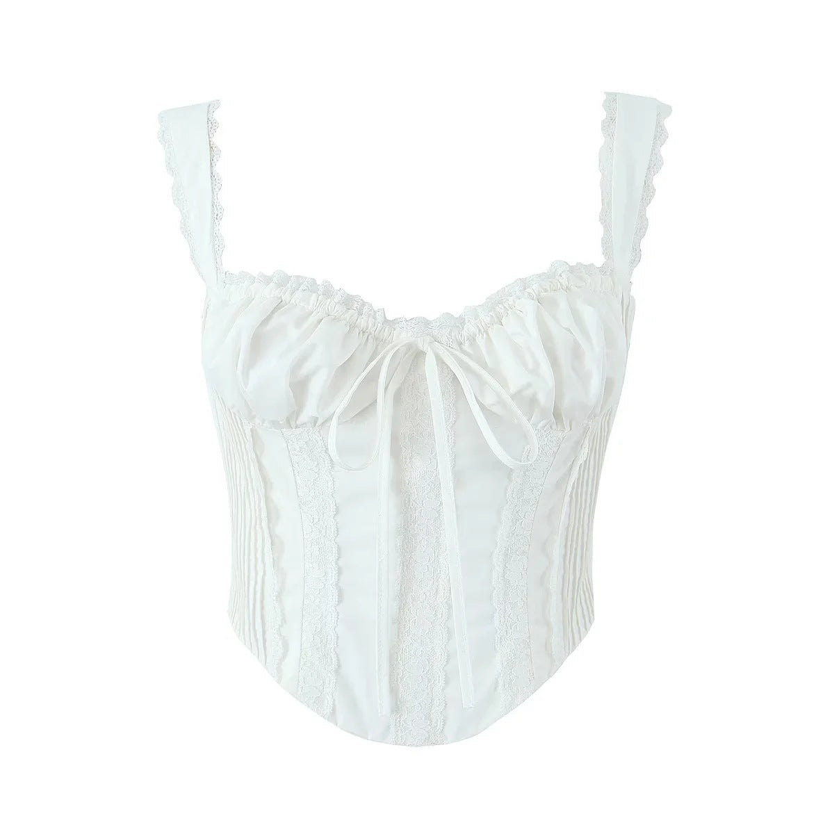 French Sexy Lace Trim Sling Vest