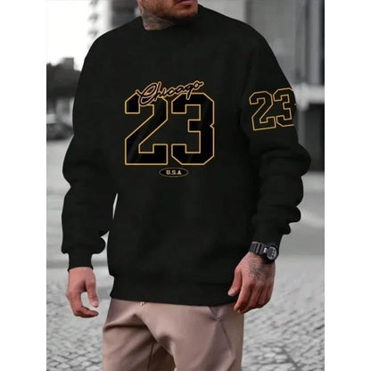 Printed Chicago 23 Style Fleece Sweater