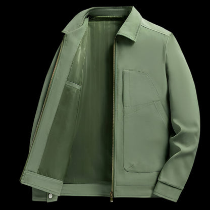 Green Smart Style: Men's Lightweight Jacket