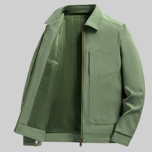 Green Smart Style: Men's Lightweight Jacket