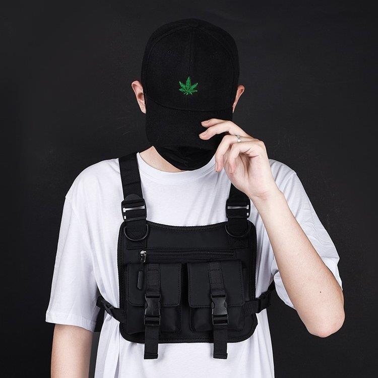 Men Waterproof Niujin Textile Trendy Chest/Backpack