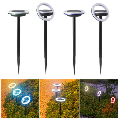 Solar Lawn Ring Light Outdoor Courtyard