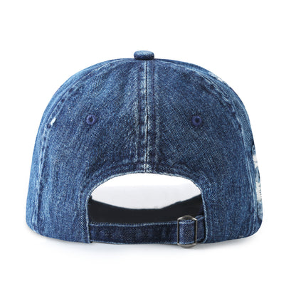 Denim Ripped Baseball Cap