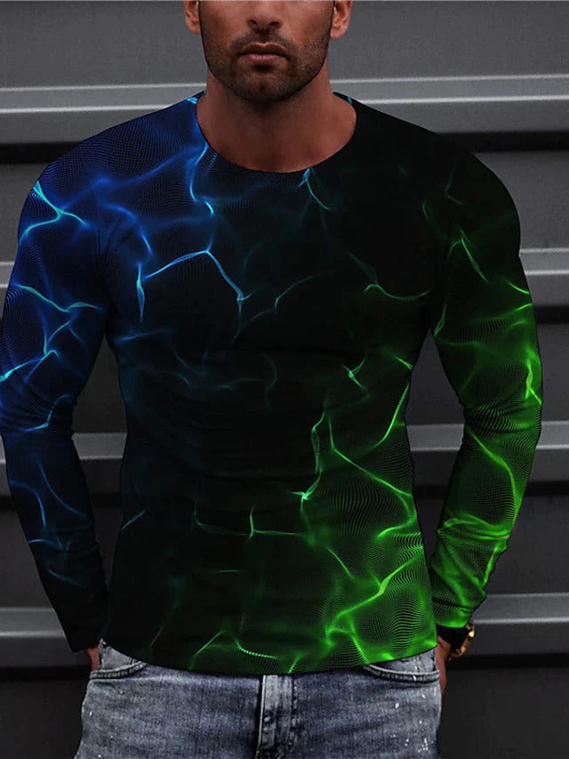 Printed Statement - Men's Long Sleeve Top