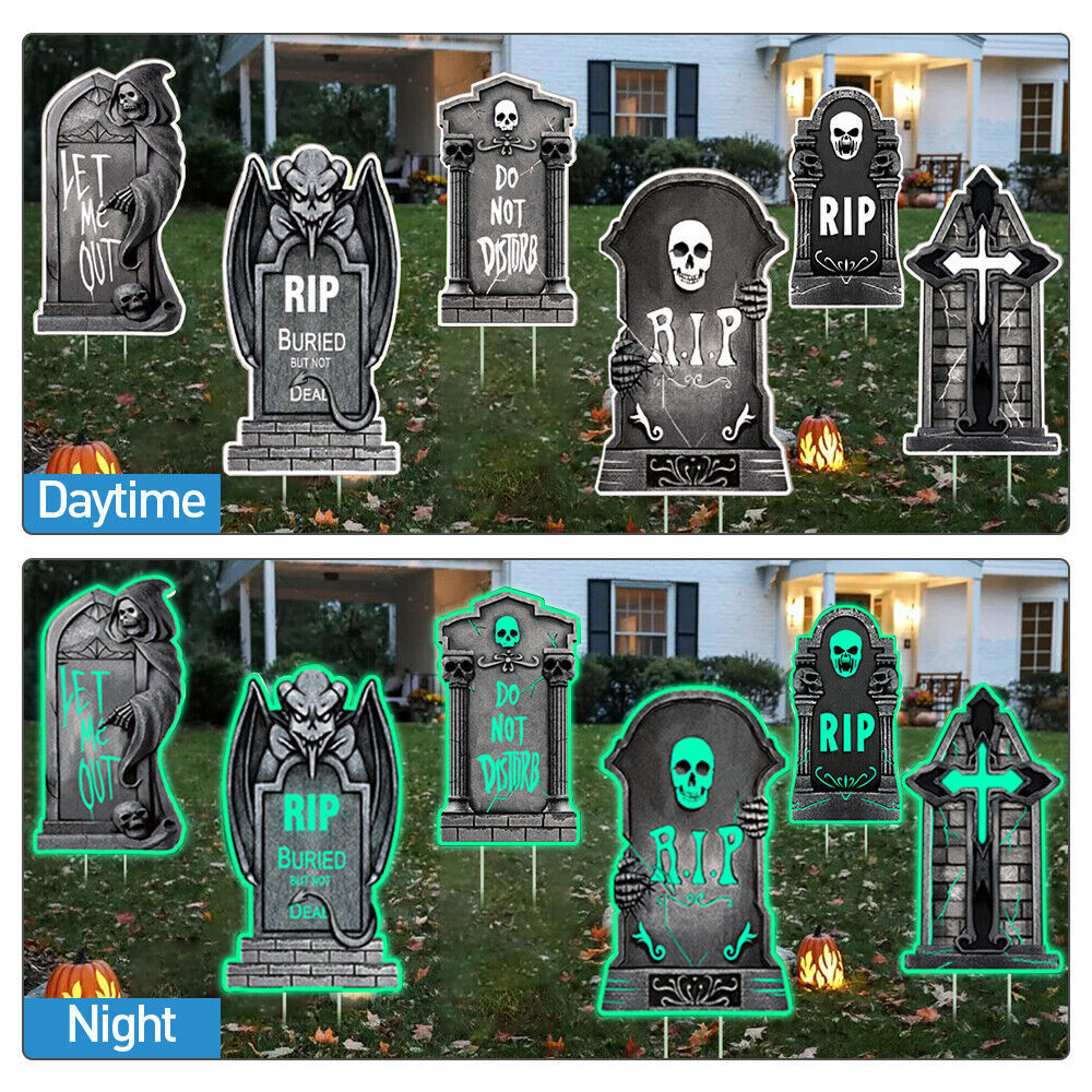 Tombstones 38cm Gravestone Outdoor Halloween Decoration Prop Graveyard