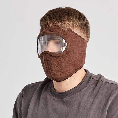 Polar Fleece Windproof Riding Mask with High-definition Anti-fog Eye Mask