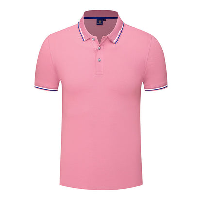 Pink Mulberry Silk Short Sleeve Polo Shirt