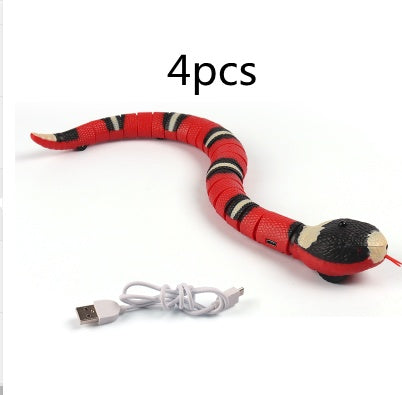 Smart Sensing Automatic Electronic Snake USB Toy for Cats