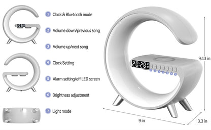 Rikmody Smart LED Lamp: Speaker, Wireless Charger