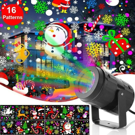 Outdoor Christmas Party Projector LED Lights - Rotating Xmas Pattern