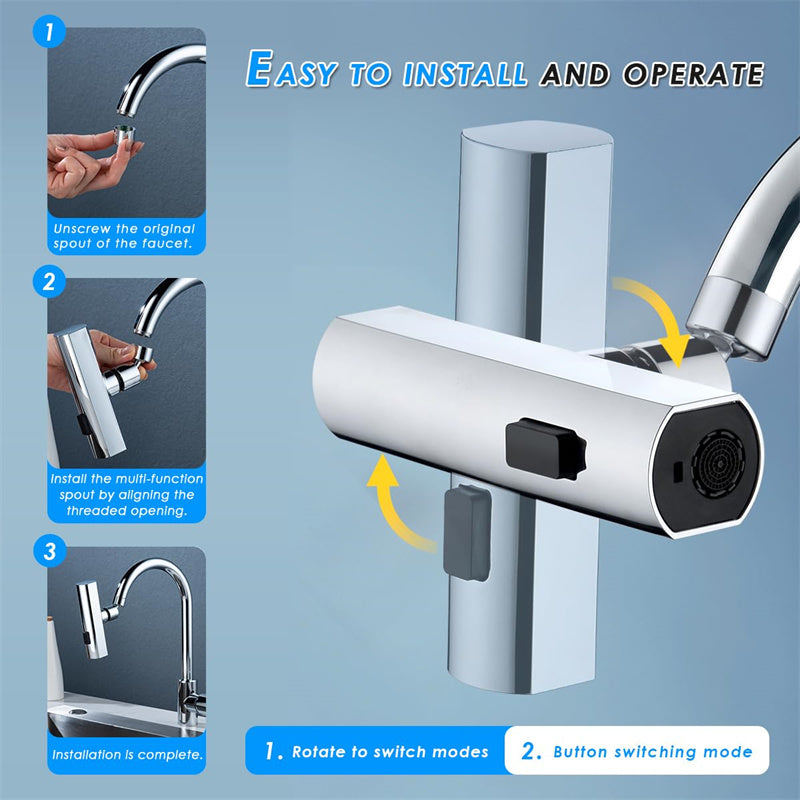 EXARP Universal Rotating Water Nozzle: Kitchen Faucet