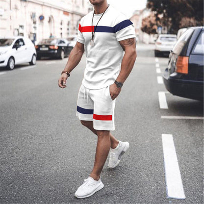 Men's Summer Short Sleeve Fitness Suit