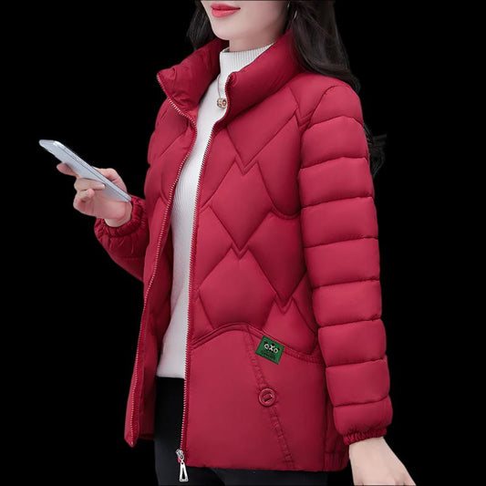 Red Women's Winter  Padded Down Cotton Coat