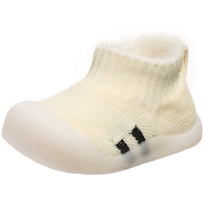 Baby/Toddler Soft Woolen Sock Shoes with silicon sole