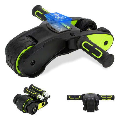 Foldable Intelligent abdominal Fitness Wheel with display