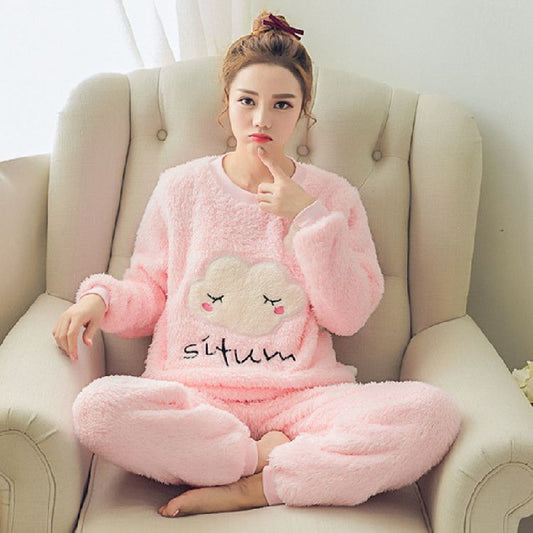 Pink Ladies Soft Flannel Pyjamas - Cozy Nights Awaits