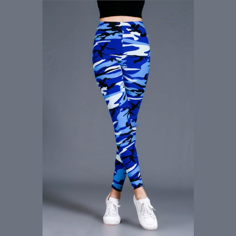 Printed Comfortable Camouflage Cotton Leggings