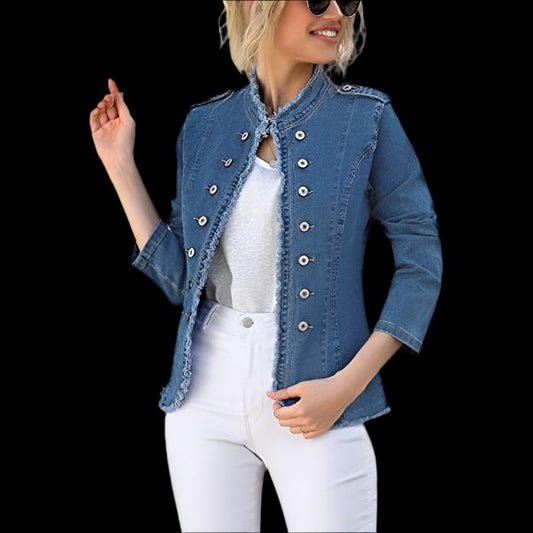 Casual Chic Single-Breasted Denim Coat