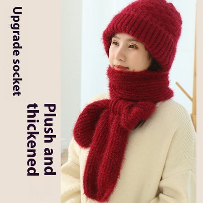 Lush Wool Hat & Scarf Double Layered for extra warmth