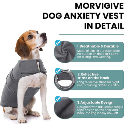 Dog Vest Anxiety Relief With Shock Protection Features