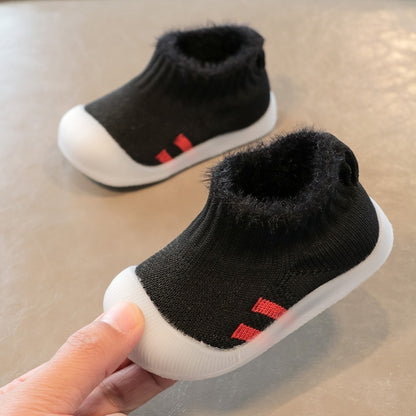 Baby/Toddler Soft Woolen Sock Shoes with silicon sole