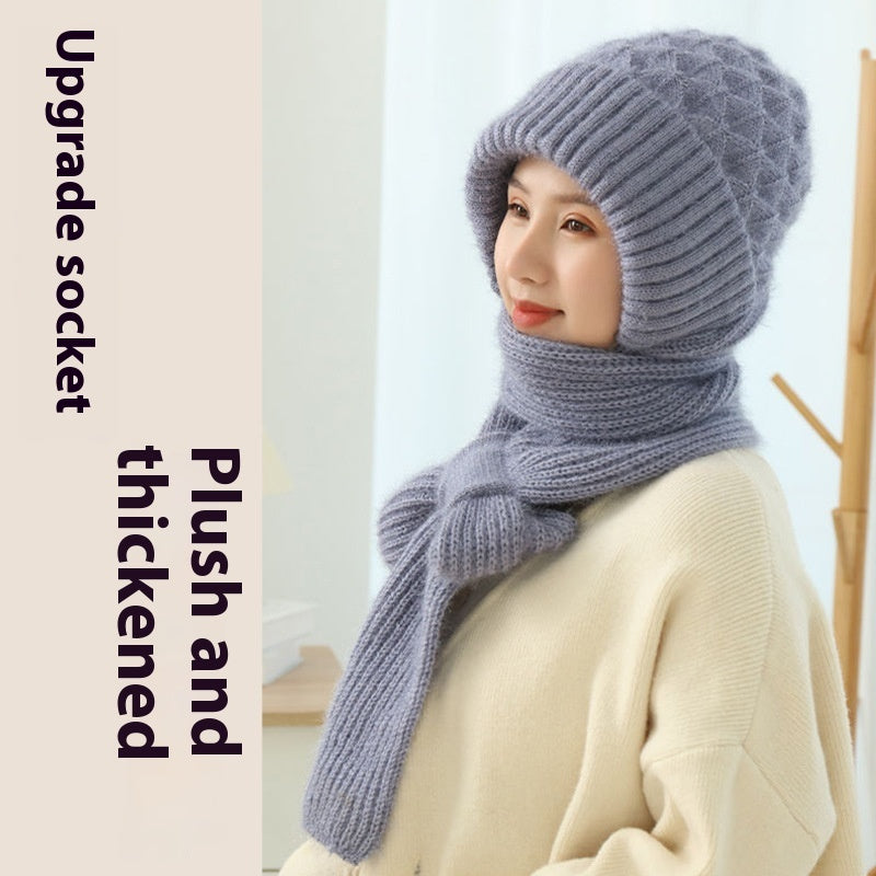 Lush Wool Hat & Scarf Double Layered for extra warmth