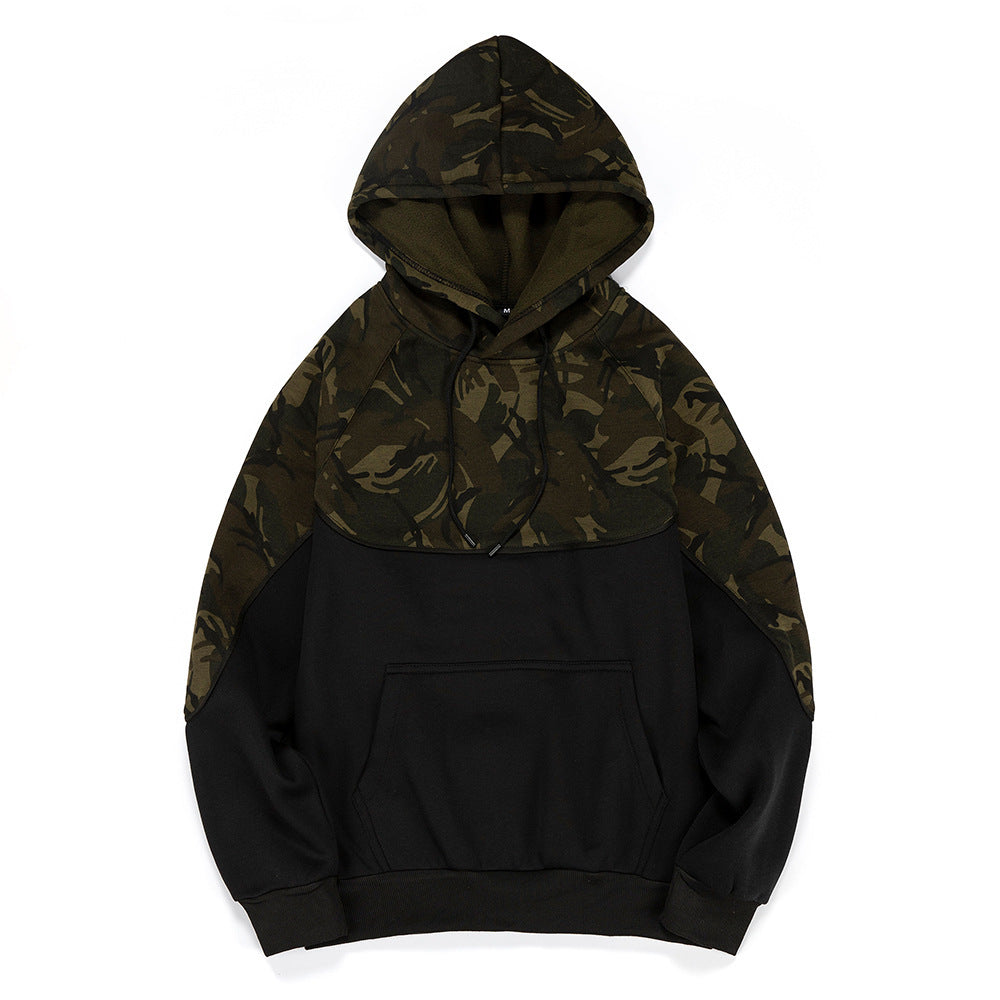 Men's Camouflage Fleece Pullover Sweater