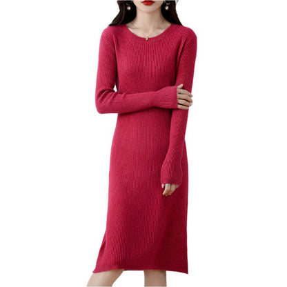 Red Lush Cozy Chic Wool Sweater Dress