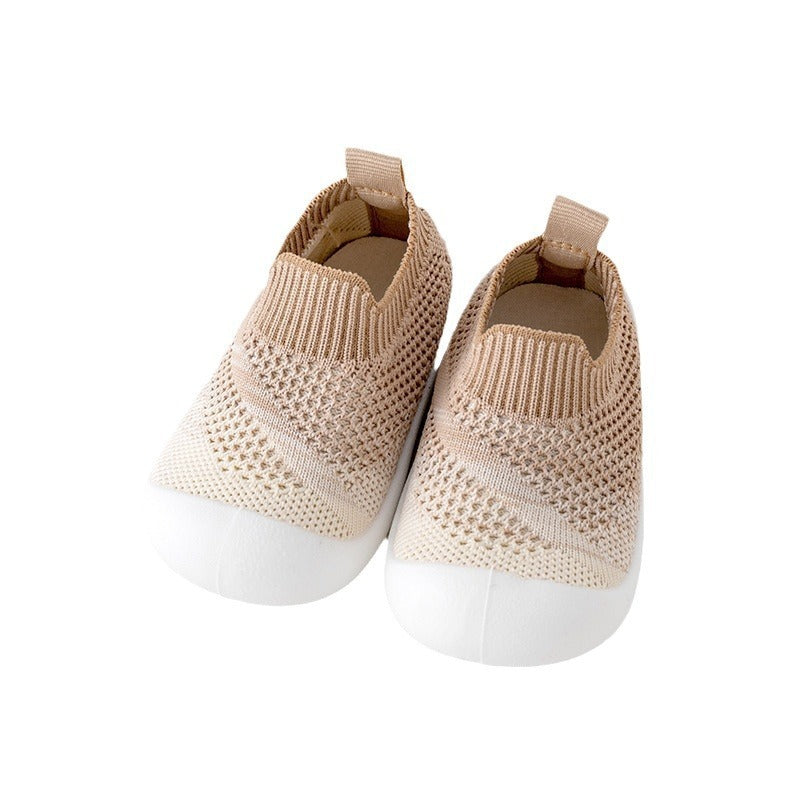 Baby Outdoor Soft Bottom Plaid Cotton Shoes