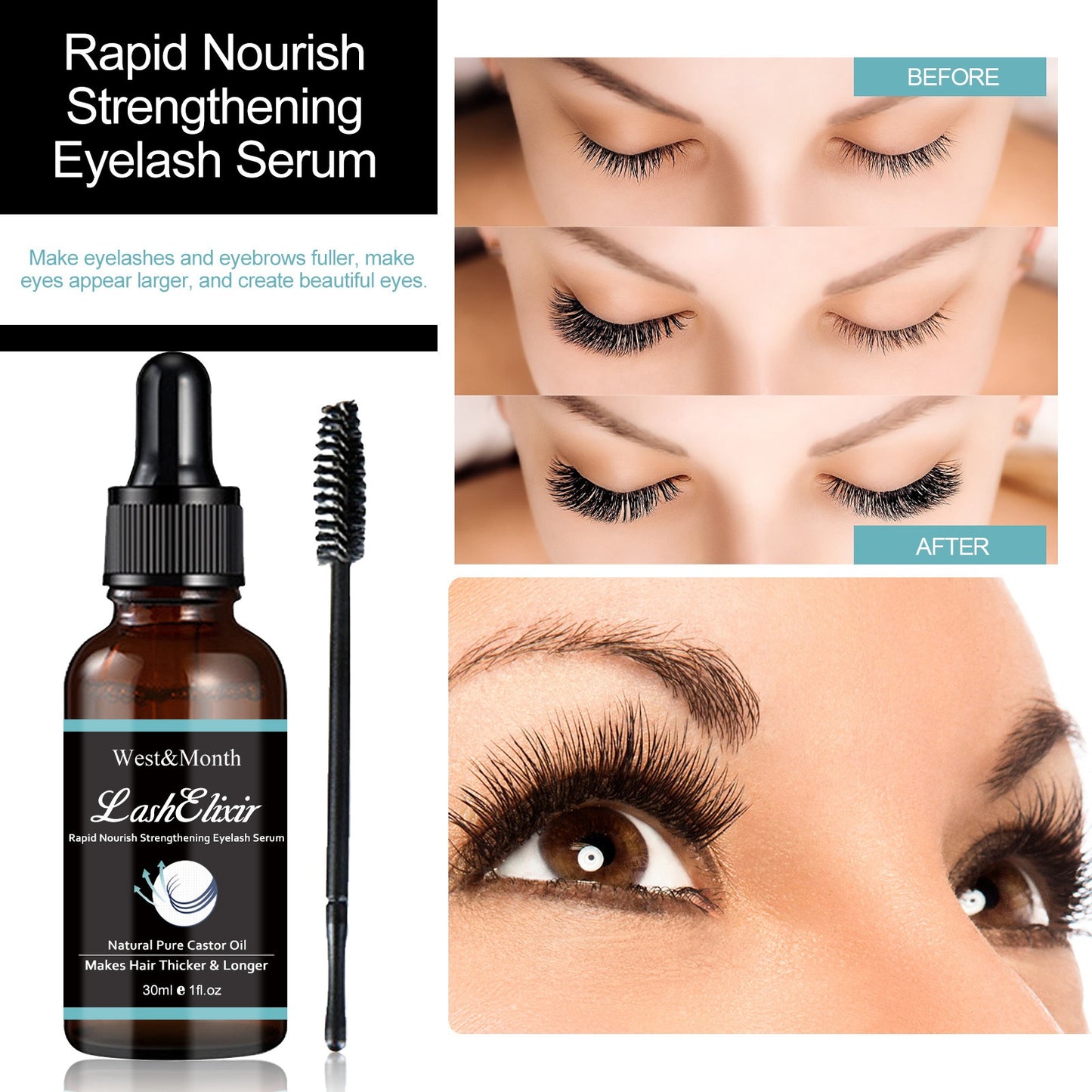 Lash Elixir Boost: West & Mount Strengthening Eyelash Serum